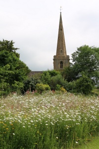 Stanton village church and meadows